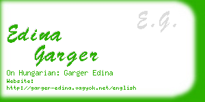 edina garger business card